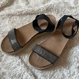 Rock & Candy By Zigi Espadrille Ankle Platform Wedge Sandals Kartie size 11